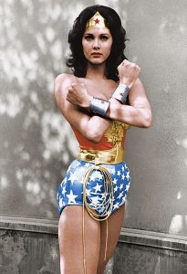 de eerste Wonder Woman Lynda Carter